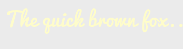 Image with Font Color FEFCCB and Background Color EBEBEB
